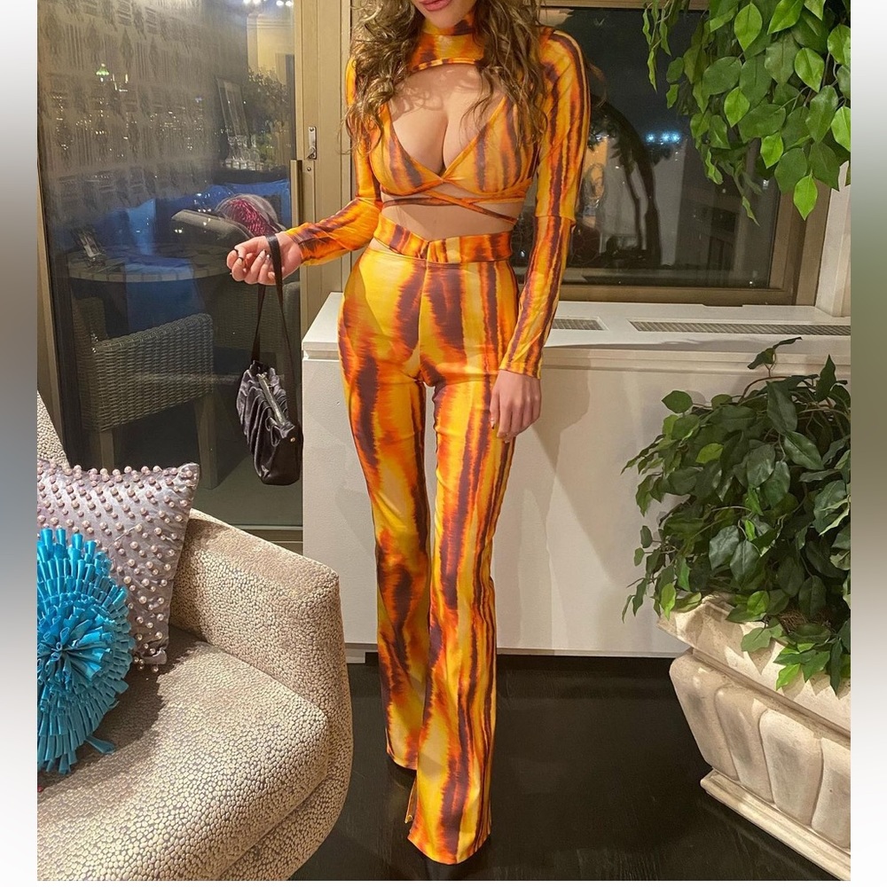 Wrap set in tiger print 🐯